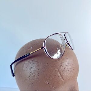 Aztec Double Bar Eyeglass Frames Only Style AZ 703 Brown Size 60-12-130